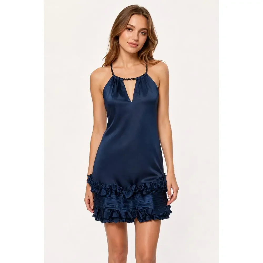 bcbg beaded dress Pre-owned BCBG MaxAzria Beaded Halter Dress main image 1